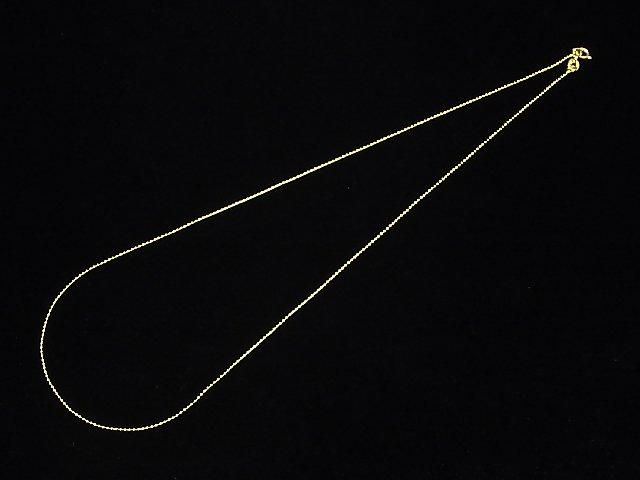 Silver 925 Ball Chain 1mm 18KGP [40cm][45cm][50cm] Necklace 1pc