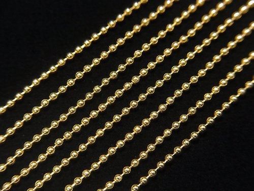 Silver 925 Ball Chain 1.2mm 18KGP [38cm][40cm][45cm][50cm] Necklace 1pc