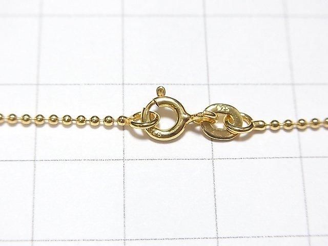 Silver 925 Ball Chain 1.2mm 18KGP [38cm][40cm][45cm][50cm] Necklace 1pc