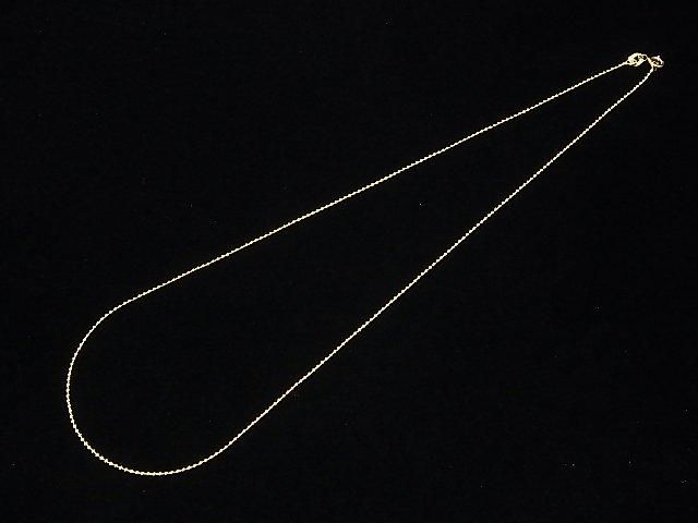 Silver 925 Ball Chain 1.2mm 18KGP [38cm][40cm][45cm][50cm] Necklace 1pc