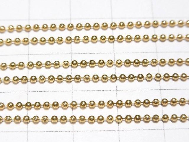 Silver 925 Ball Chain 1.5mm 18KGP [38cm][40cm][45cm] Necklace 1pc