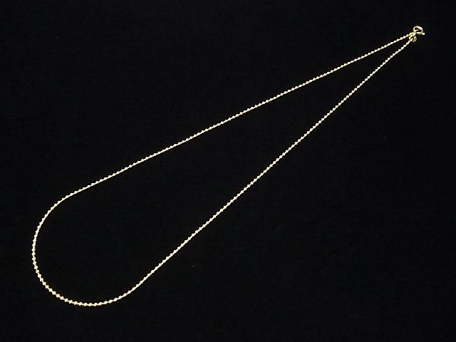 Silver 925 Ball Chain 1.5mm 18KGP [38cm][40cm][45cm] Necklace 1pc