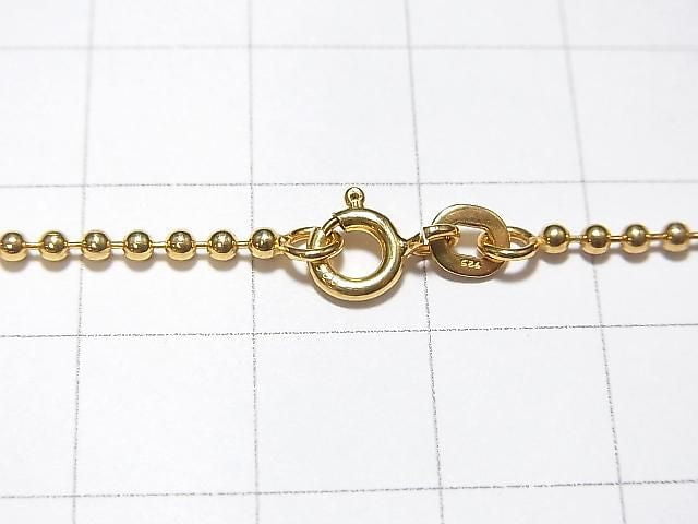 Silver 925 Ball Chain 1.8mm 18KGP [38cm][40cm][45cm] Necklace 1pc