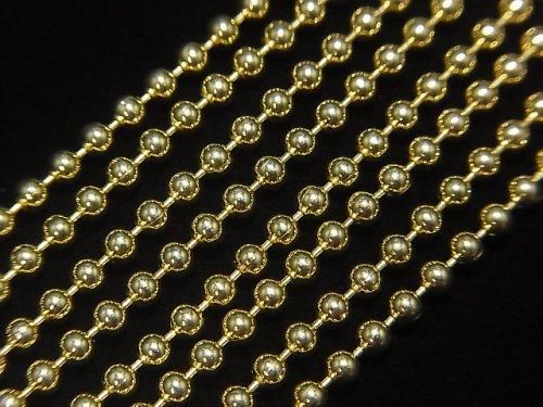 Silver 925 Ball Chain 2.3mm 18KGP [38cm][40cm][45cm][50cm] Necklace 1pc