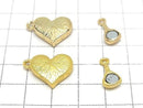 Metal Clasp Magnetic Heart 17x15mm 2pcs