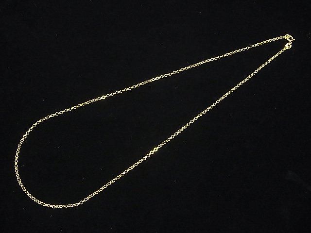 Silver925 Rolo Chain 2.0mm 18KGP [38cm][40cm][45cm][50cm][60cm] Necklace 1pc