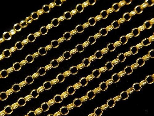 Silver925 Rolo Chain 2.5mm 18KGP [40cm][45cm][50cm][60cm] Necklace 1pc