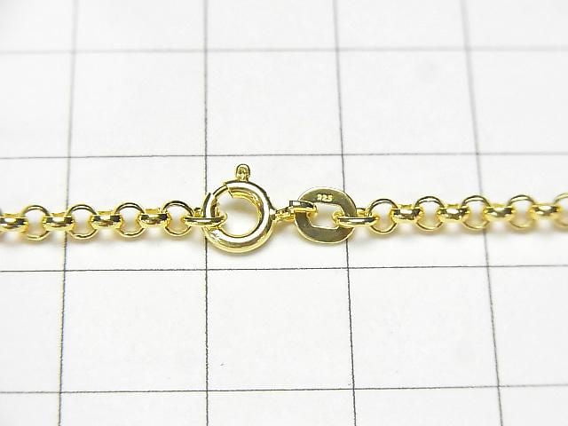 Silver925 Rolo Chain 2.7mm 18KGP [40cm][45cm][50cm][60cm] Necklace 1pc