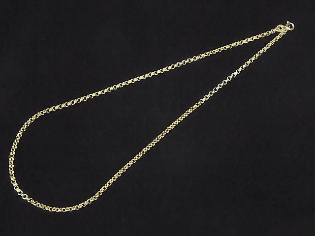 Silver925 Rolo Chain 2.7mm 18KGP [40cm][45cm][50cm][60cm] Necklace 1pc