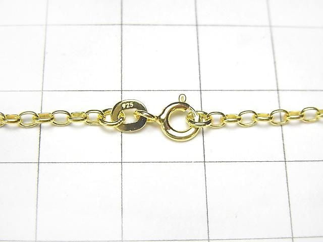 Silver925 Long Rolo Chain Necklace 2mm 18KGP [38cm][40cm][45cm][50cm][60cm] Necklace 1pc