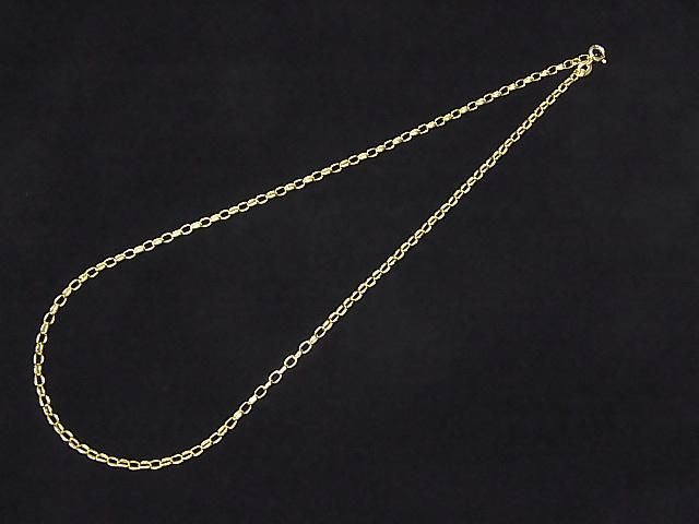 925純銀長款Rolo鍊項鍊 2.5mm 18KGP [38cm][40cm][45cm][50cm][60cm] 項鍊 1件