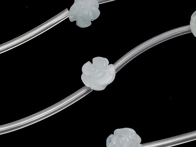 [Video] Aquamarine AA+ Rose 8mm, 10mm half or 1-strand beads (approx. 13inch/32cm)