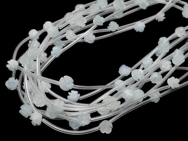 [Video] Aquamarine AA+ Rose 8mm, 10mm half or 1-strand beads (approx. 13inch/32cm)