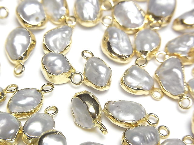 [Video] Fresh Water Pearl Baroque White Pearl Charm 5pcs