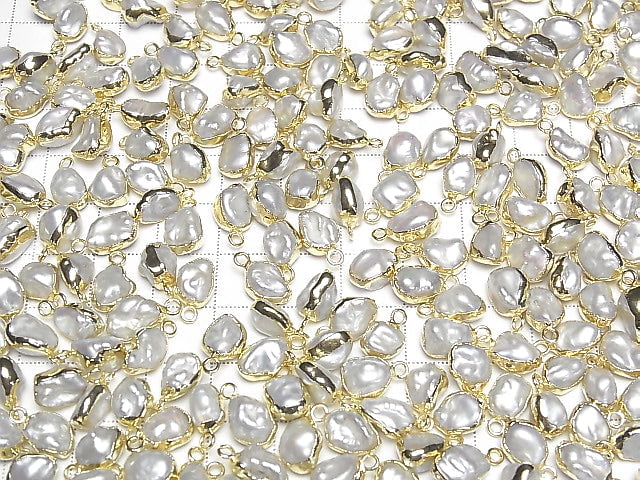 [Video] Fresh Water Pearl Baroque White Pearl Charm 5pcs