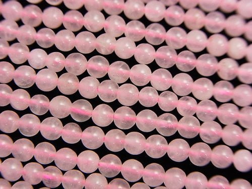 Rose Quartz, Round Gemstone Beads