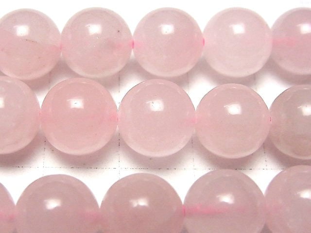 [Video]  Rose Quartz  Round 10mm 1strand beads (aprx.14inch/35cm)