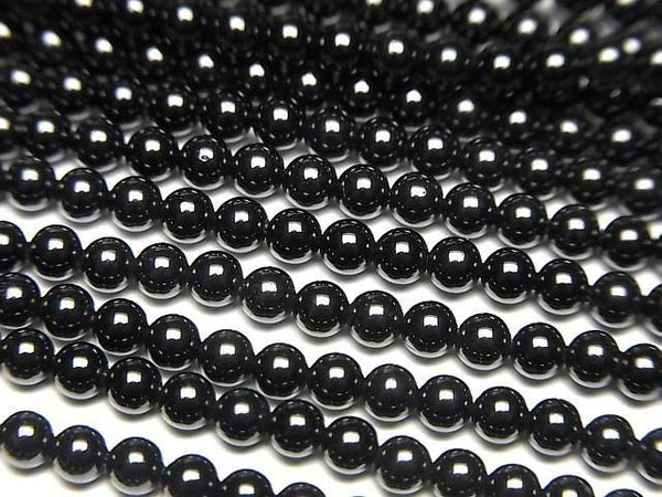 2pcs $6.79! Black Spinel AAA Round 3mm 1strand beads (aprx.15inch/36cm)