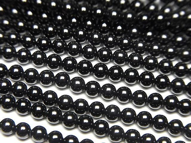 2pcs $6.79! Black Spinel AAA Round 3mm 1strand beads (aprx.15inch/36cm)