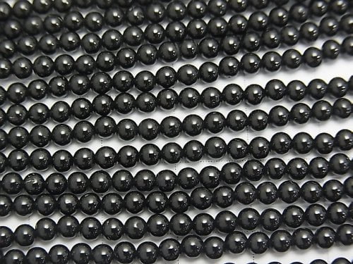 1strand $11.79! Black Spinel AAA Round 3mm 1strand beads (aprx.15inch / 38cm)