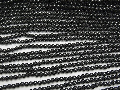 1strand $11.79! Black Spinel AAA Round 3mm 1strand beads (aprx.15inch / 38cm)