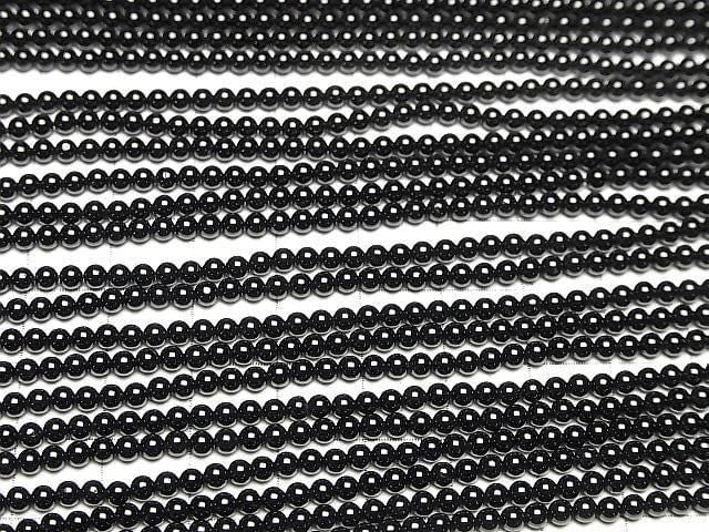 2pcs $6.79! Black Spinel AAA Round 3mm 1strand beads (aprx.15inch/36cm)