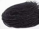 Black Spinel AAA Round 4mm 1strand beads (aprx.15inch/38cm)