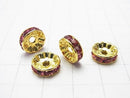Asfor Rondelle [Rose x Gold] Flat 4-10 mm 100 pcs $9.79
