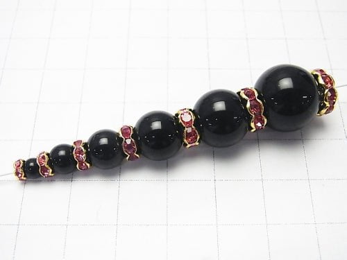 Asfor Rondelle [Rose x Gold] flower pattern 4-10 mm 100 pcs $9.79