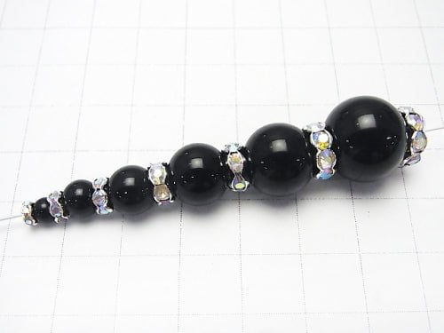 Asfor Rondelle [Crystal ABxSilver] Flower Shape 4-10mm 10pcs