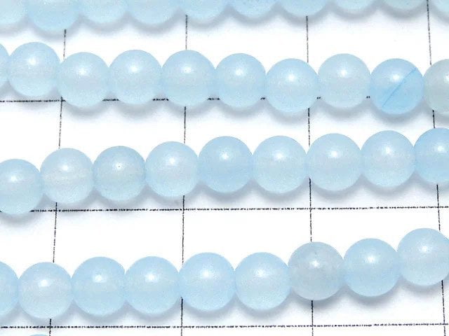 Light Blue Jade Round 4mm 1strand beads (aprx.15inch / 37cm)