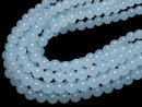 Light Blue Jade Round 8mm 1strand beads (aprx.15inch/36cm)