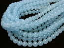 Light blue jade round 10mm 1strand beads (aprx.15inch/36cm)