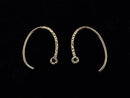 14KGF Oval Earwire 19mm 1pair