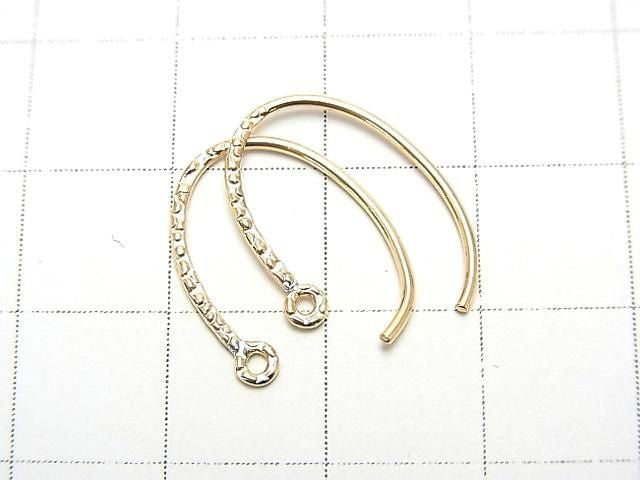 14KGF Oval Earwire 19mm 1pair