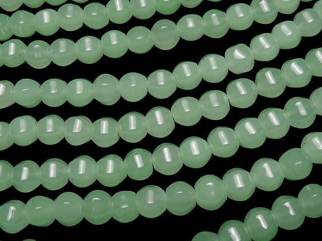 1strand $5.79! Pastel Green Jade 6Faceted 8mm 1strand beads (aprx.15inch / 38cm)