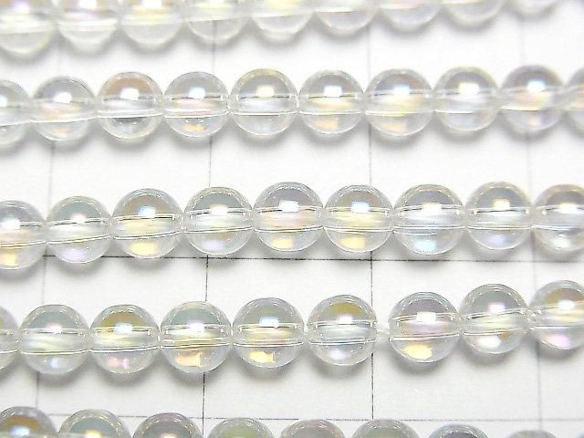 [Video] Aqua Crystal Round 4mm 1-strand beads (approx. 15 inches/37 cm)