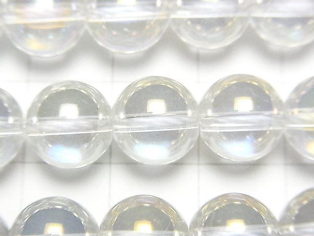 [Video]Aqua Crystal Round 10mm half or 1strand beads (aprx.15inch/38cm)