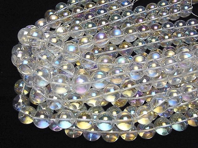 [Video]Aqua Crystal Round 16mm 1/4 or 1strand beads (aprx.15inch/37cm)