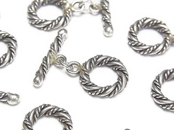 Karen Silver Double Twist Toggle 14mm (1 pair)