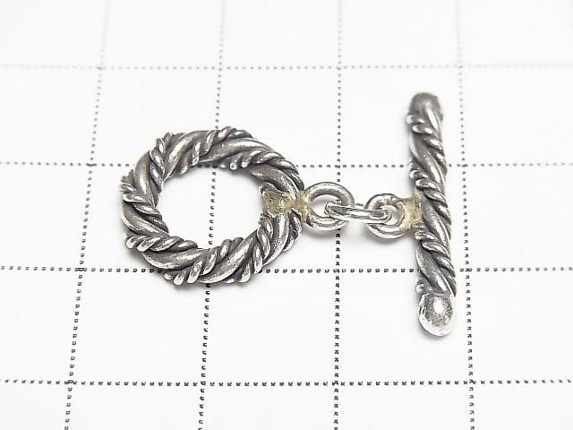 Karen Silver Double Twist Toggle 14mm 1 pair