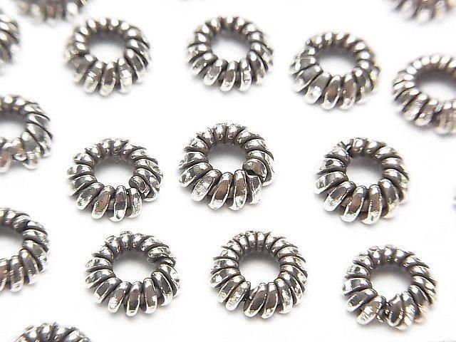 Karen Silver Bead Caps 8x8x3mm 2pcs