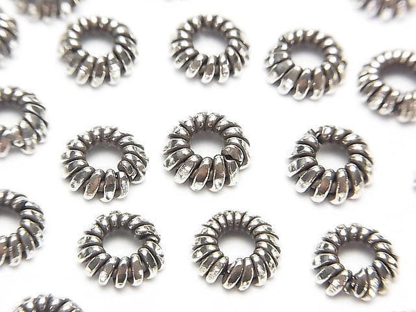 Karen Silver Bead Cap 8x8x3mm 2pcs