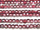 [Video]High Quality! Rhodolite Garnet AAA Cube Shape 3x3x3mm 1strand beads (aprx.15inch/37cm)