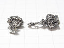 1pc $14.99! Silver925 Crown motif Pendant 14 x 13 x 10 mm 1 pc
