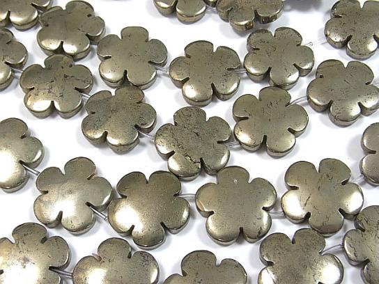 Pyrite AAA- - AA++ Flower 30x30x7mm 2pcs $3.79