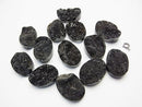 Druzy Agate Undrilled Oval 25 x 18 Black Coating 1 pc $9.79!