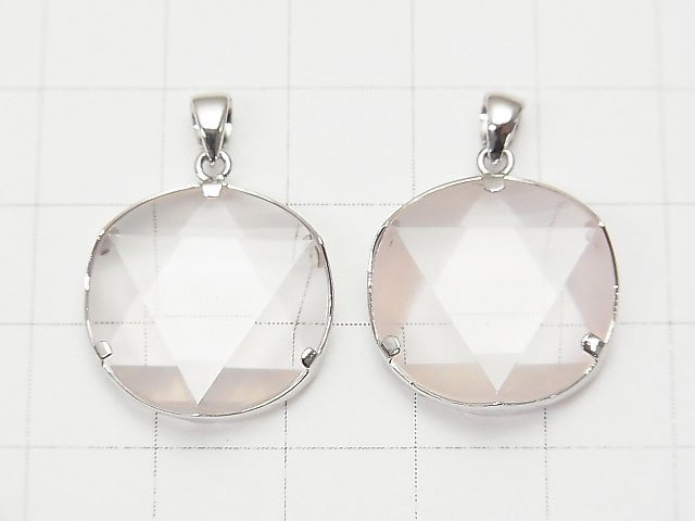 High Quality Madagascar Rose Quartz AAA Hexagram Pendant Silver925 1pc $13.99