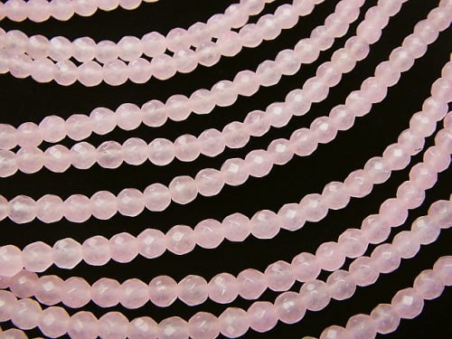 1strand $5.79! Light Pink Jade 32 Faceted Round 4mm 1strand beads (aprx.15inch / 38cm)