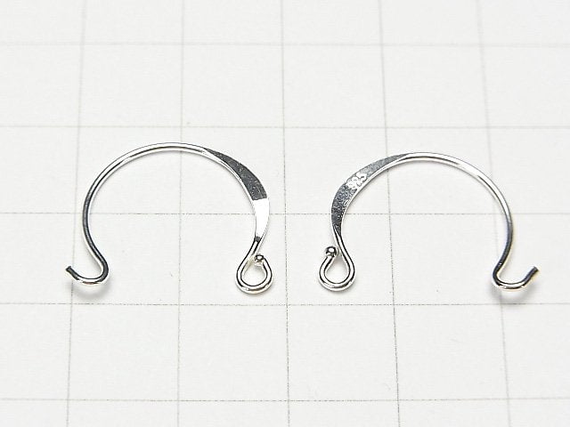 Silver925 Earwire 15 mm No coating 2 pairs (4 pieces) $3.79